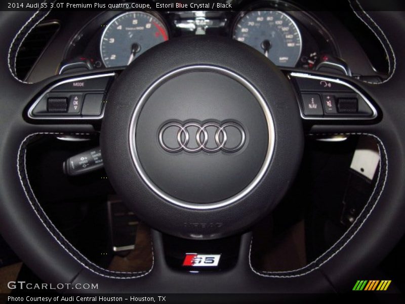 Estoril Blue Crystal / Black 2014 Audi S5 3.0T Premium Plus quattro Coupe