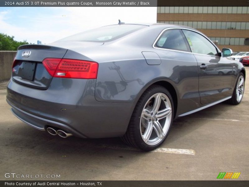 Monsoon Gray Metallic / Black 2014 Audi S5 3.0T Premium Plus quattro Coupe