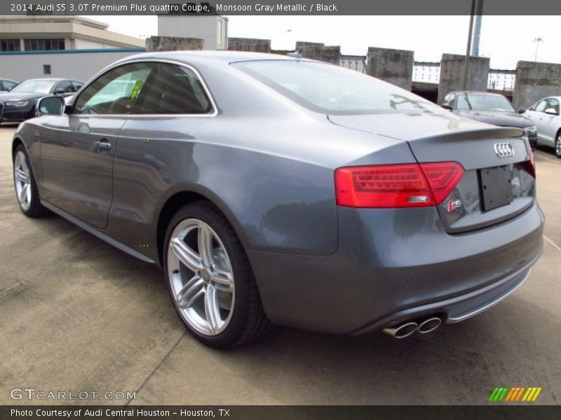 Monsoon Gray Metallic / Black 2014 Audi S5 3.0T Premium Plus quattro Coupe