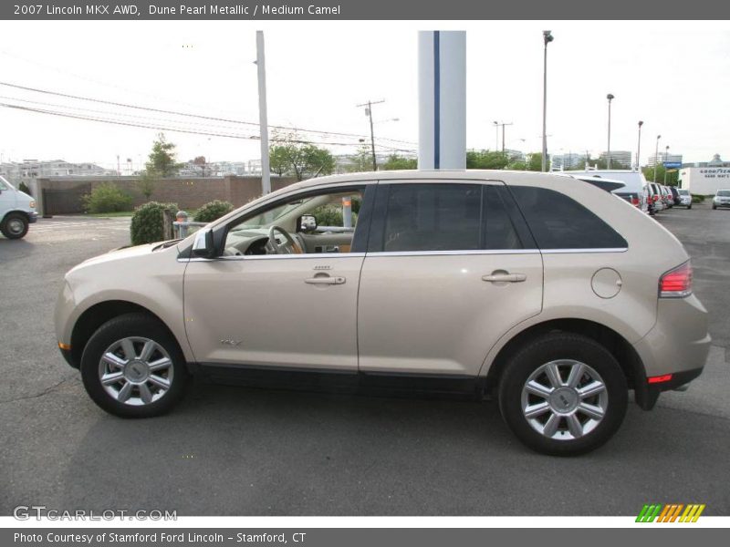 Dune Pearl Metallic / Medium Camel 2007 Lincoln MKX AWD
