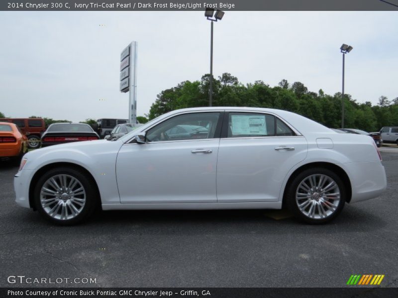 Ivory Tri-Coat Pearl / Dark Frost Beige/Light Frost Beige 2014 Chrysler 300 C
