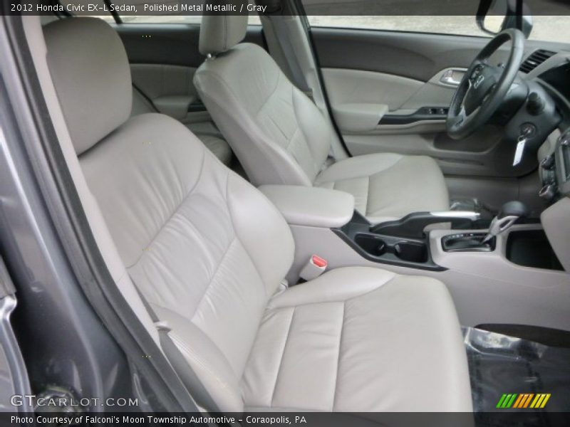 Polished Metal Metallic / Gray 2012 Honda Civic EX-L Sedan