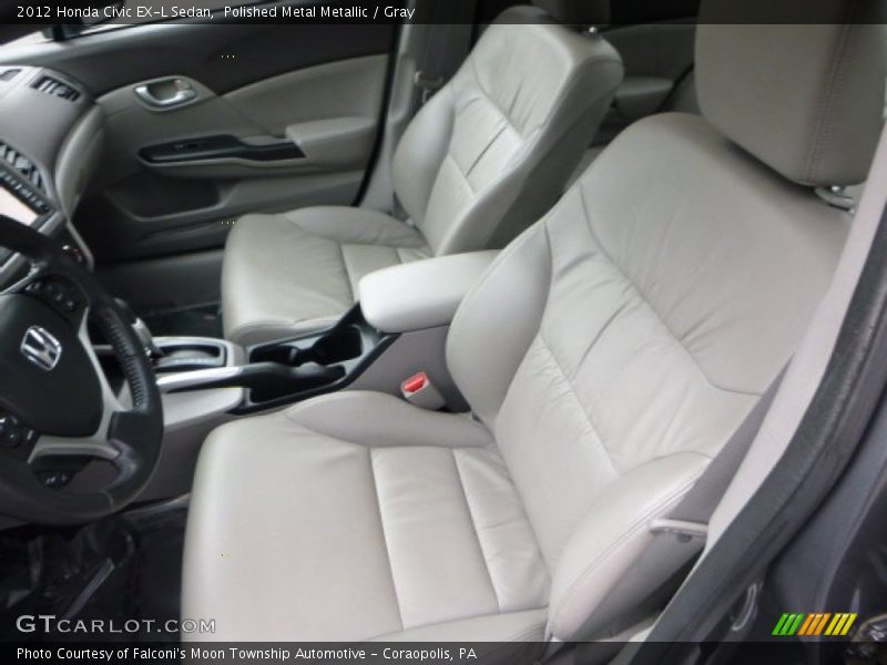 Polished Metal Metallic / Gray 2012 Honda Civic EX-L Sedan