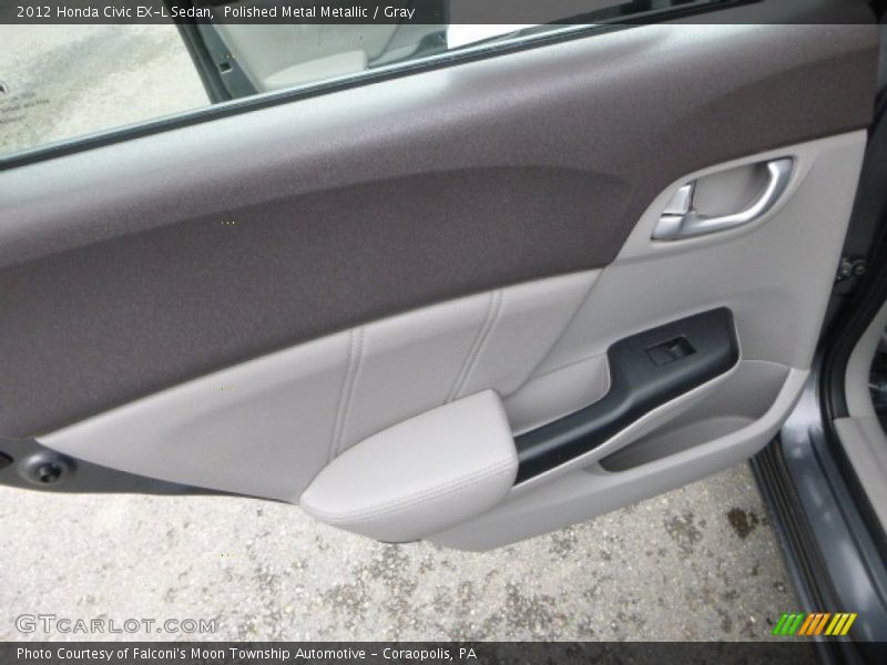 Polished Metal Metallic / Gray 2012 Honda Civic EX-L Sedan