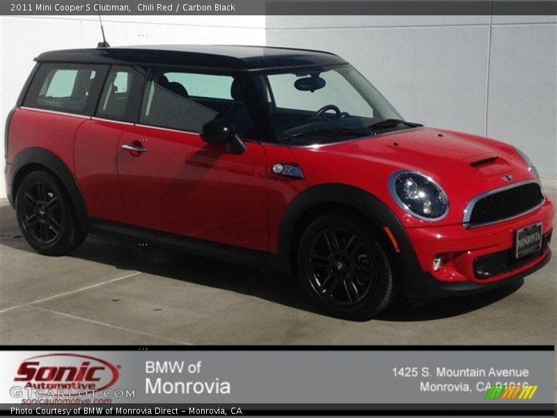 Chili Red / Carbon Black 2011 Mini Cooper S Clubman