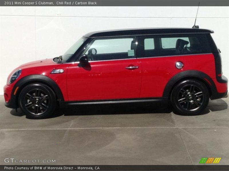 Chili Red / Carbon Black 2011 Mini Cooper S Clubman