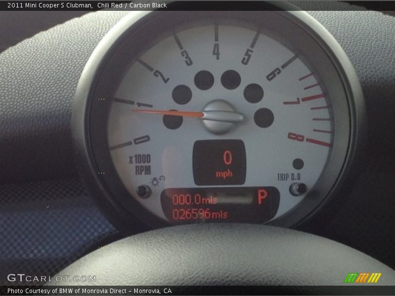 Chili Red / Carbon Black 2011 Mini Cooper S Clubman