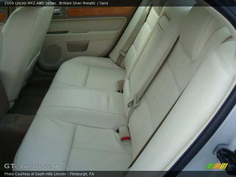 Brilliant Silver Metallic / Sand 2009 Lincoln MKZ AWD Sedan