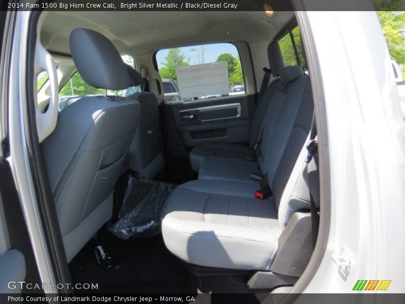 Bright Silver Metallic / Black/Diesel Gray 2014 Ram 1500 Big Horn Crew Cab