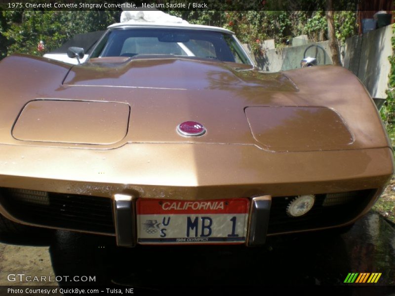 Medium Saddle / Black 1975 Chevrolet Corvette Stingray Convertible