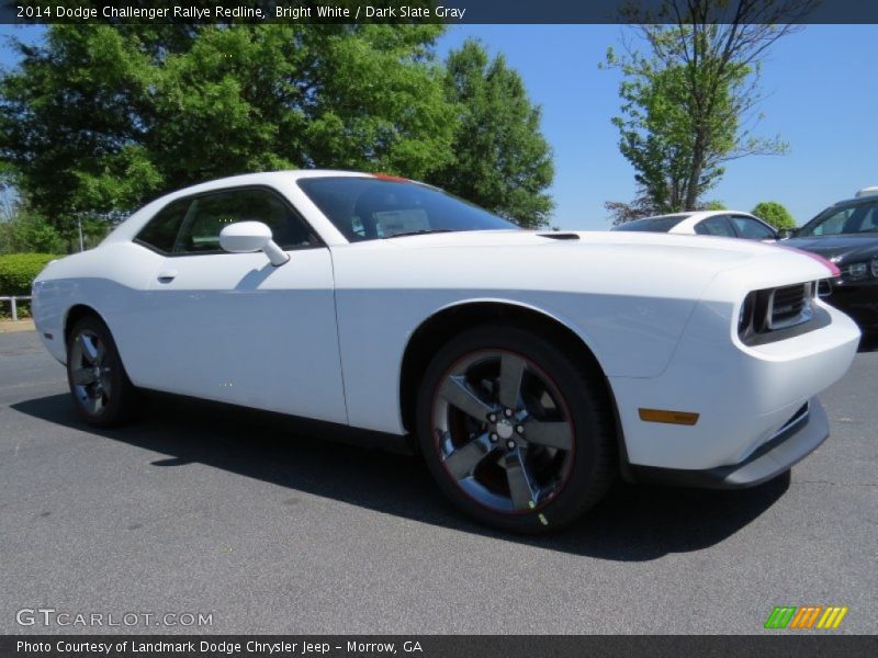 Bright White / Dark Slate Gray 2014 Dodge Challenger Rallye Redline