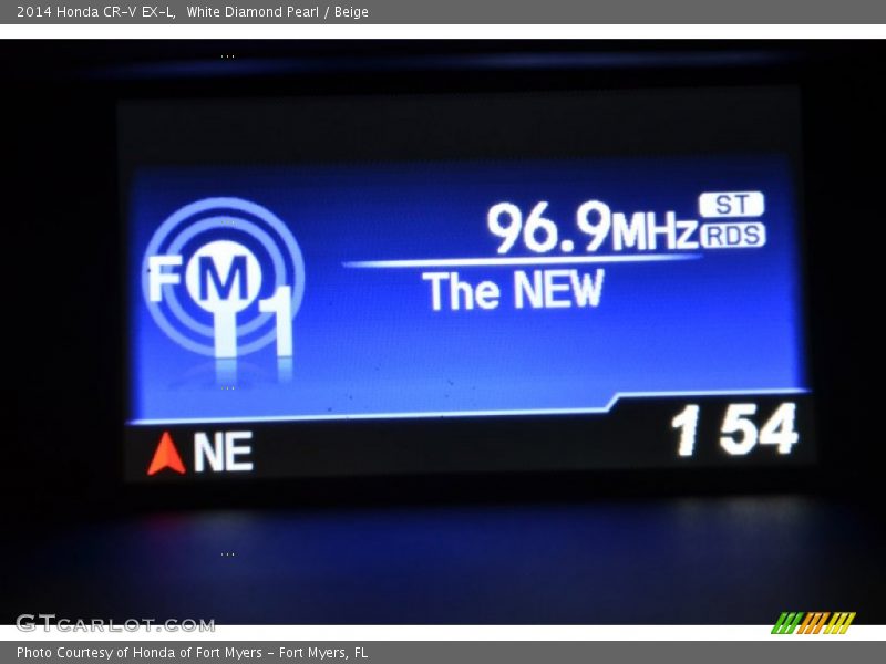 White Diamond Pearl / Beige 2014 Honda CR-V EX-L