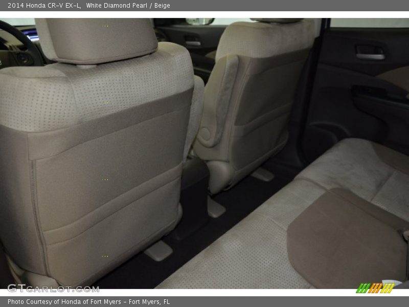 White Diamond Pearl / Beige 2014 Honda CR-V EX-L