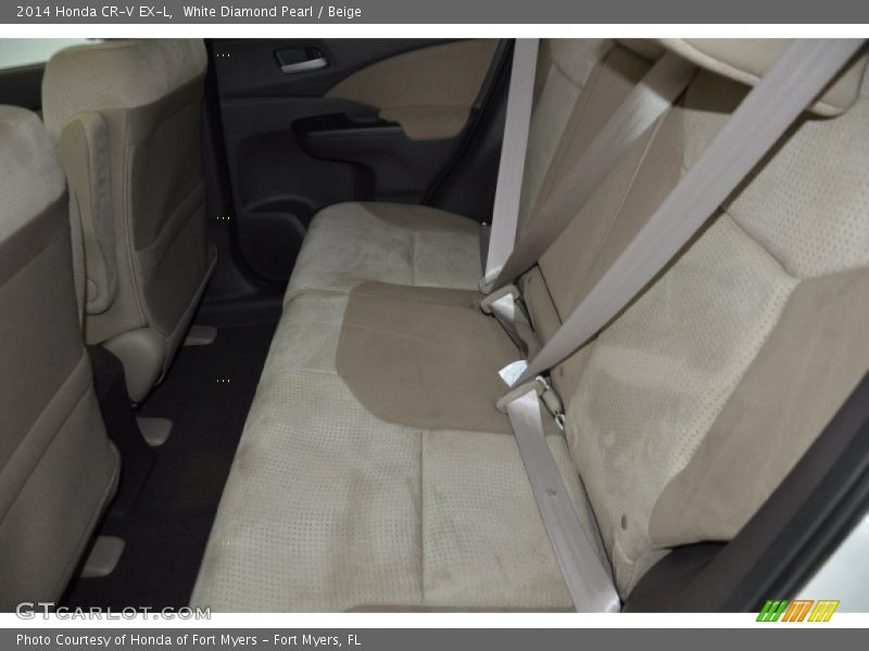 White Diamond Pearl / Beige 2014 Honda CR-V EX-L