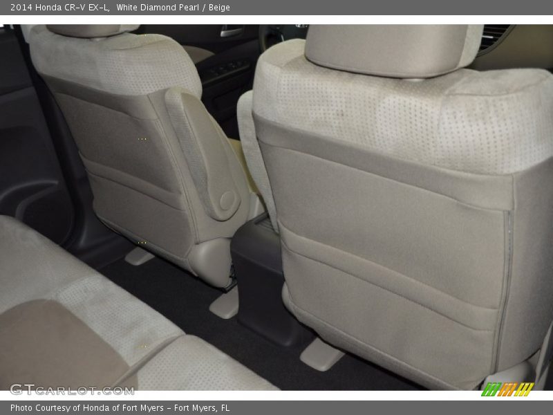 White Diamond Pearl / Beige 2014 Honda CR-V EX-L