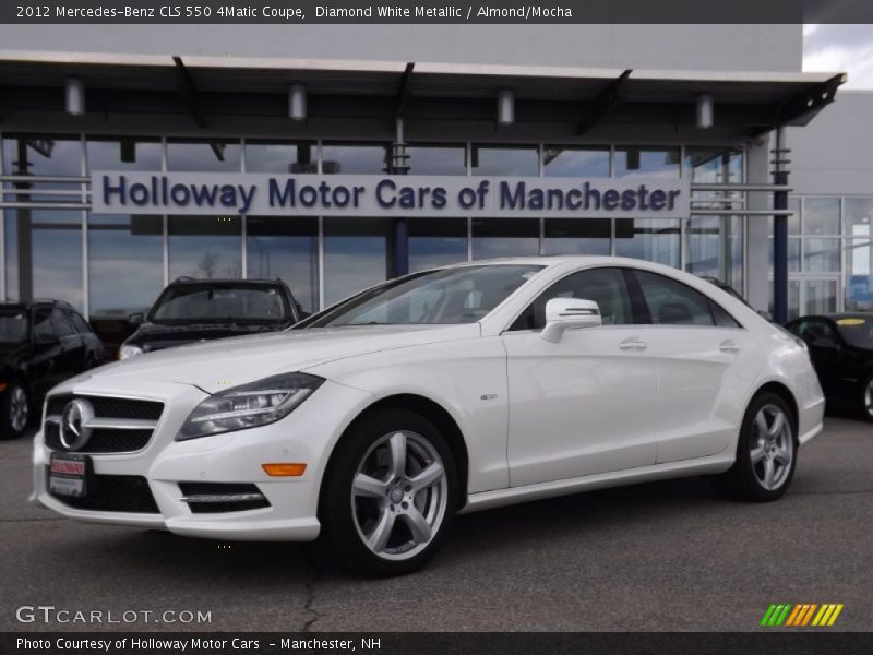 Diamond White Metallic / Almond/Mocha 2012 Mercedes-Benz CLS 550 4Matic Coupe