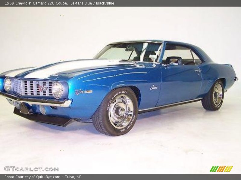 LeMans Blue / Black/Blue 1969 Chevrolet Camaro Z28 Coupe