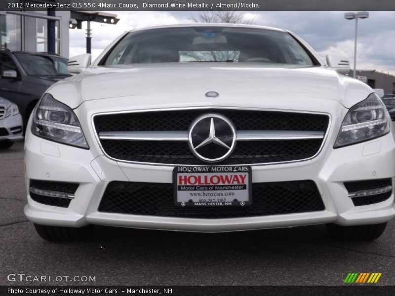 Diamond White Metallic / Almond/Mocha 2012 Mercedes-Benz CLS 550 4Matic Coupe