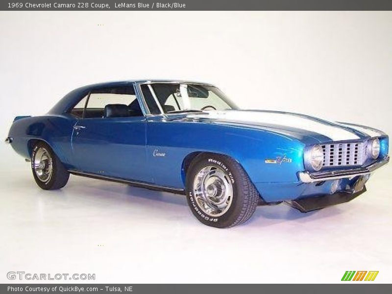 LeMans Blue / Black/Blue 1969 Chevrolet Camaro Z28 Coupe