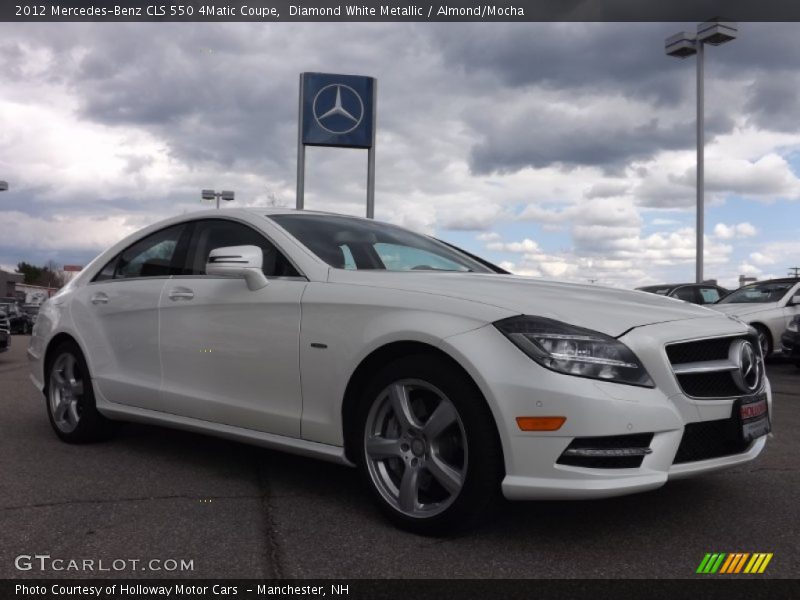 Diamond White Metallic / Almond/Mocha 2012 Mercedes-Benz CLS 550 4Matic Coupe