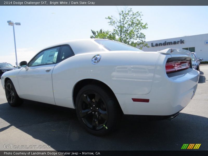 Bright White / Dark Slate Gray 2014 Dodge Challenger SXT
