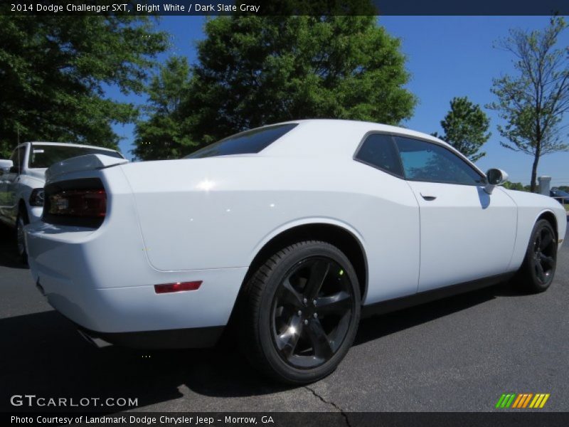 Bright White / Dark Slate Gray 2014 Dodge Challenger SXT