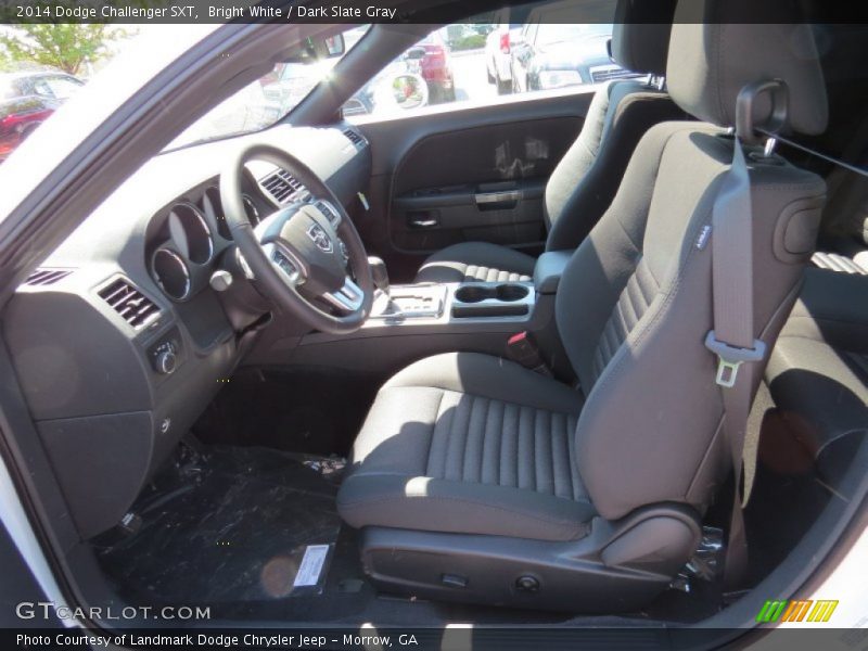 Bright White / Dark Slate Gray 2014 Dodge Challenger SXT