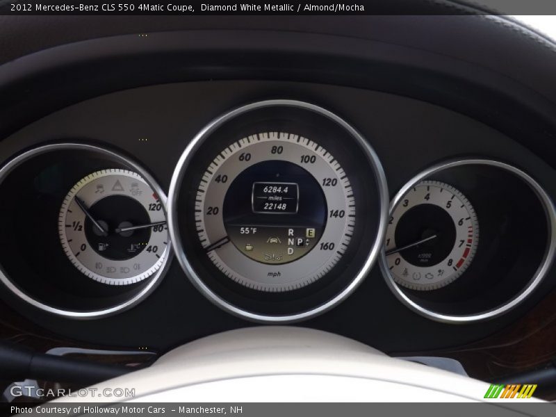 Diamond White Metallic / Almond/Mocha 2012 Mercedes-Benz CLS 550 4Matic Coupe
