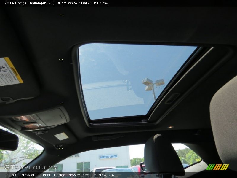 Bright White / Dark Slate Gray 2014 Dodge Challenger SXT