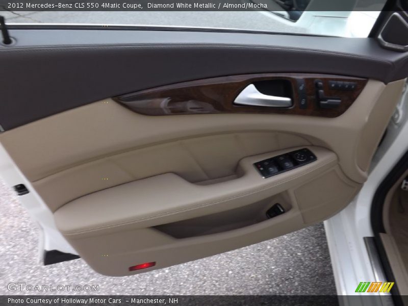Diamond White Metallic / Almond/Mocha 2012 Mercedes-Benz CLS 550 4Matic Coupe