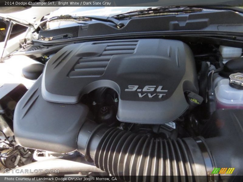 Bright White / Dark Slate Gray 2014 Dodge Challenger SXT
