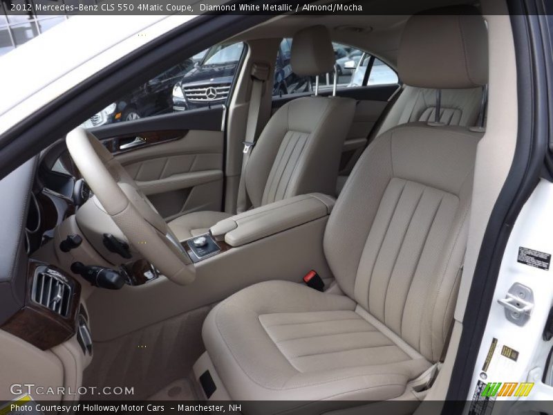 Diamond White Metallic / Almond/Mocha 2012 Mercedes-Benz CLS 550 4Matic Coupe