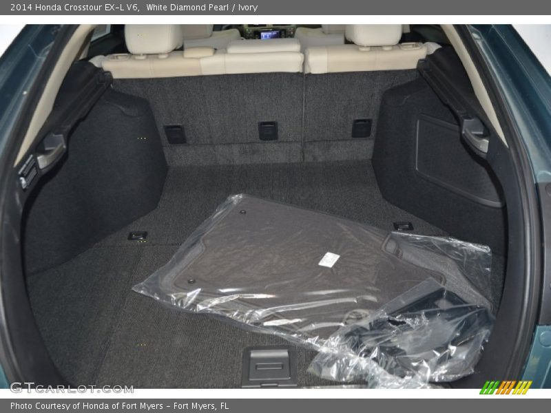 White Diamond Pearl / Ivory 2014 Honda Crosstour EX-L V6