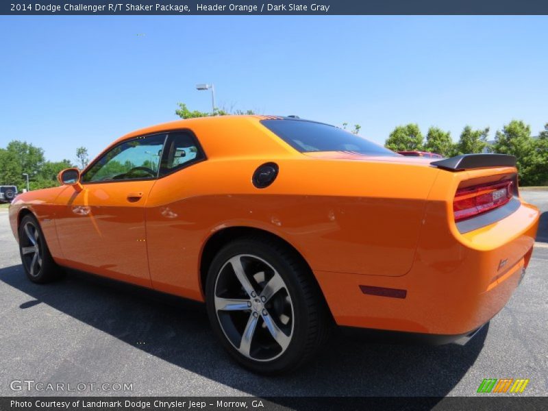 Header Orange / Dark Slate Gray 2014 Dodge Challenger R/T Shaker Package