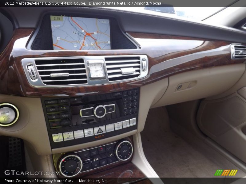 Diamond White Metallic / Almond/Mocha 2012 Mercedes-Benz CLS 550 4Matic Coupe