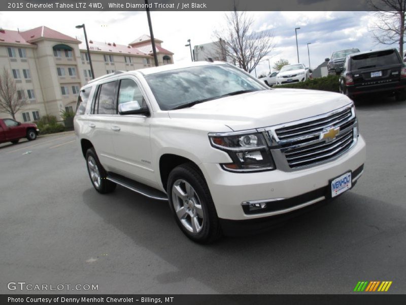 White Diamond Tricoat / Jet Black 2015 Chevrolet Tahoe LTZ 4WD