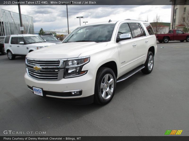 White Diamond Tricoat / Jet Black 2015 Chevrolet Tahoe LTZ 4WD