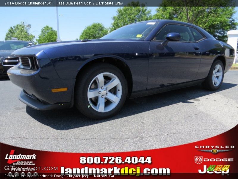 Jazz Blue Pearl Coat / Dark Slate Gray 2014 Dodge Challenger SXT
