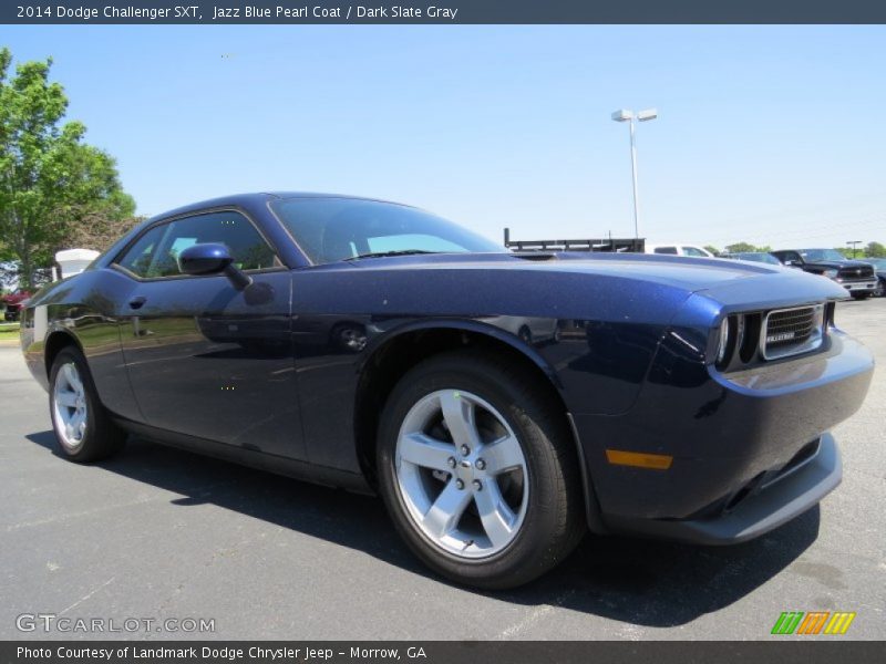 Jazz Blue Pearl Coat / Dark Slate Gray 2014 Dodge Challenger SXT