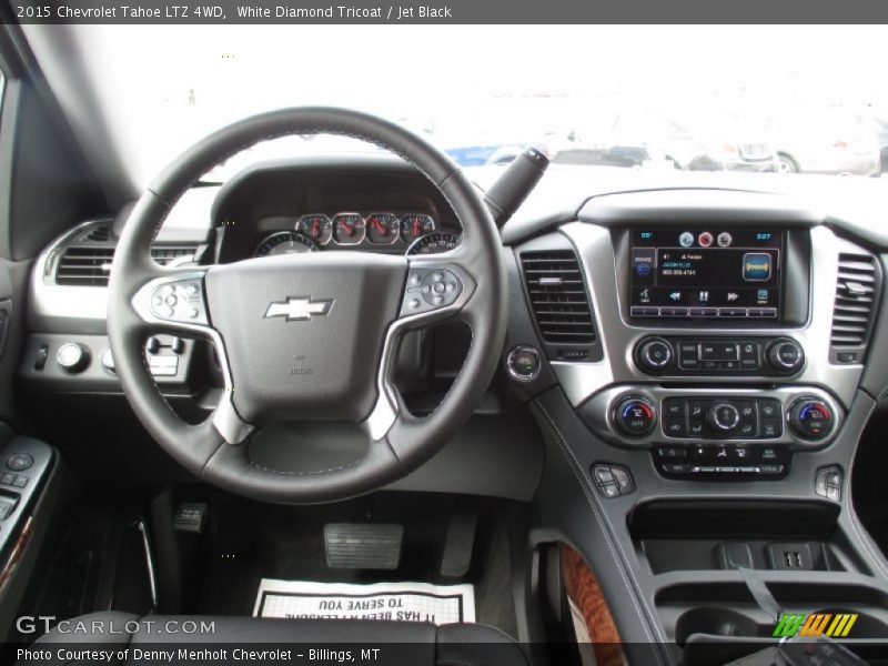 White Diamond Tricoat / Jet Black 2015 Chevrolet Tahoe LTZ 4WD