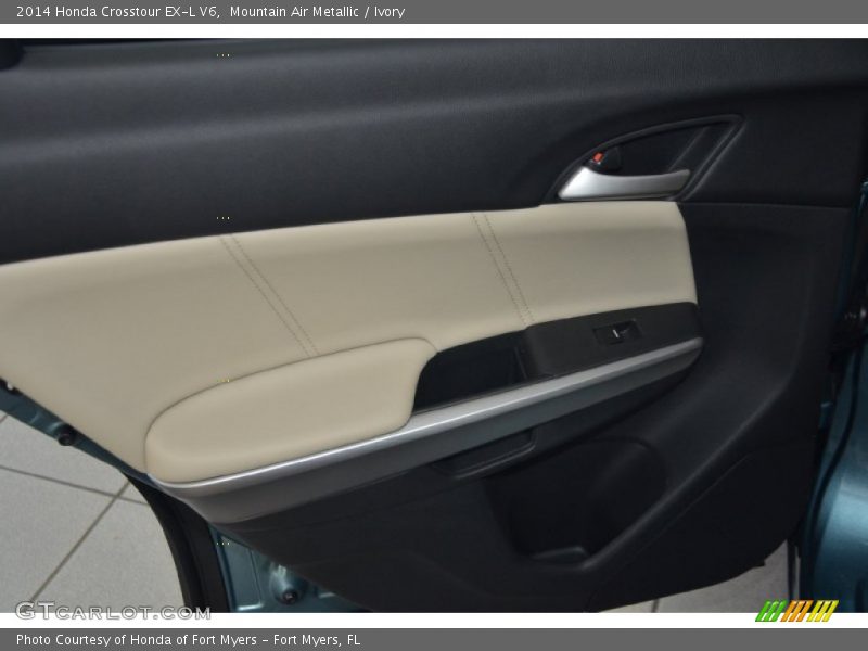 Mountain Air Metallic / Ivory 2014 Honda Crosstour EX-L V6