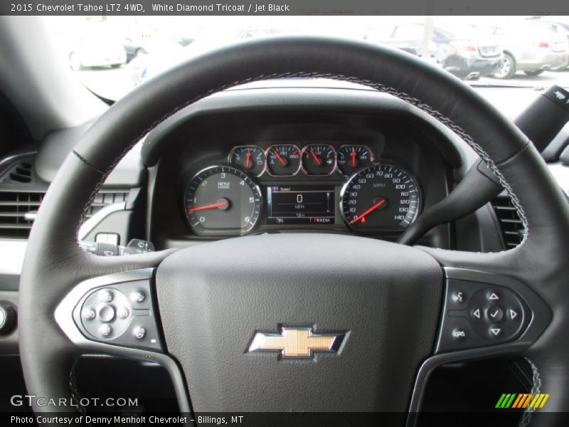 White Diamond Tricoat / Jet Black 2015 Chevrolet Tahoe LTZ 4WD