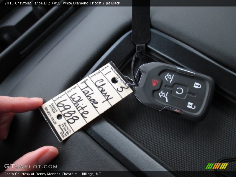 White Diamond Tricoat / Jet Black 2015 Chevrolet Tahoe LTZ 4WD