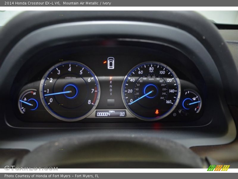 Mountain Air Metallic / Ivory 2014 Honda Crosstour EX-L V6