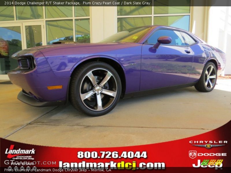 Plum Crazy Pearl Coat / Dark Slate Gray 2014 Dodge Challenger R/T Shaker Package