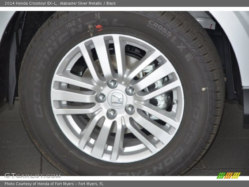 Alabaster Silver Metallic / Black 2014 Honda Crosstour EX-L