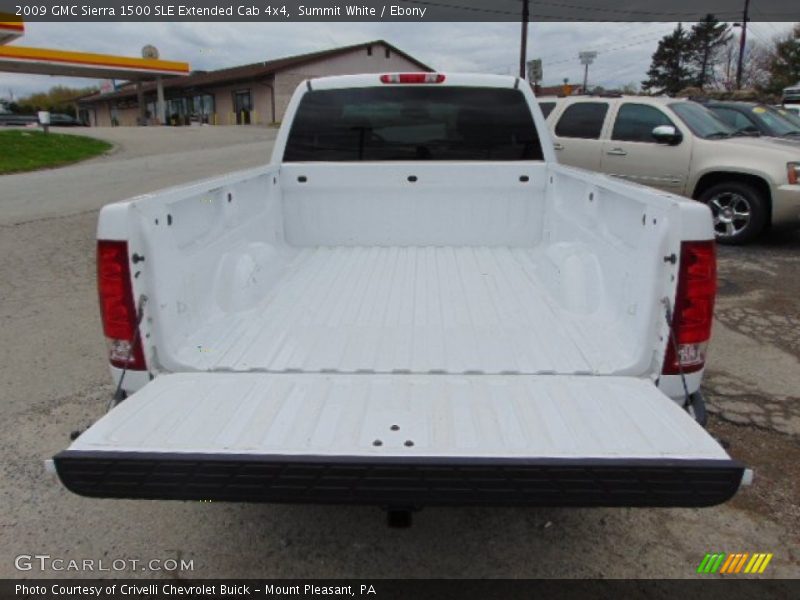 Summit White / Ebony 2009 GMC Sierra 1500 SLE Extended Cab 4x4