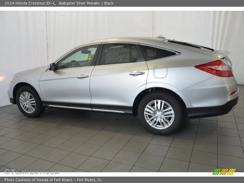 Alabaster Silver Metallic / Black 2014 Honda Crosstour EX-L