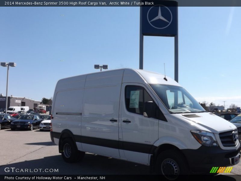 Arctic White / Tunja Black 2014 Mercedes-Benz Sprinter 3500 High Roof Cargo Van