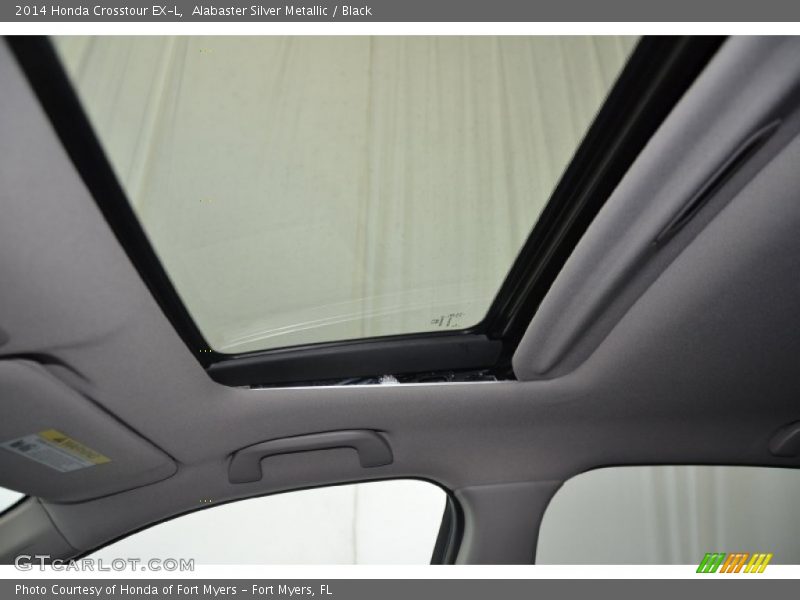 Alabaster Silver Metallic / Black 2014 Honda Crosstour EX-L